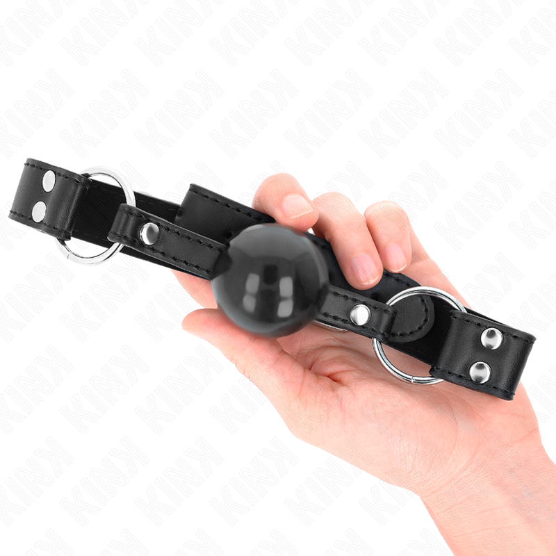 Kink – Ballknebel mit Kunstlederband, 4 cm, verstellbar