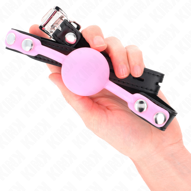 KINK – LUMINOUS SILICONE BALL 4 CM GAG 60 x 2 CM