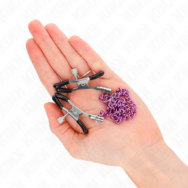 KINK – CHAIN NIPPLE CLAMPS PURPLE 30 CM