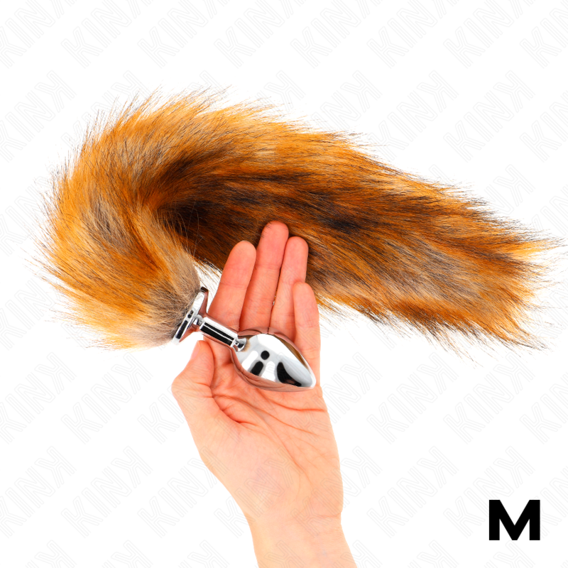 KINK – PLUG ANALE X CM CON CODA SINTETICA 40 CM MARRONE