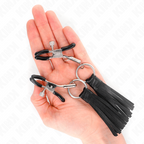 KINK – MORSETTI PER CAPEZZOLI IN SIMILPELLE CON NAPPINE 6 CM
