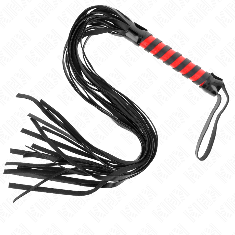 KINK – FOUET LONG RAYÉ 70 CM