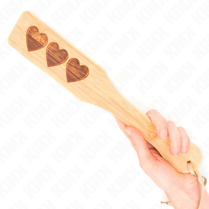 Kink – Bambuspaddel mit Herzdesign, 32 x 5,5 cm