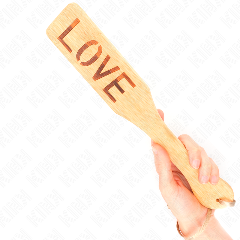KINK – PALETTE EN BAMBOU MOT AMOUR 32 X 5,5 CM