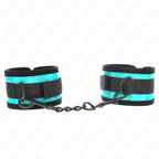 Kink – Nylon-Handgelenkfesseln mit Klettverschluss, Schwarz-Blau