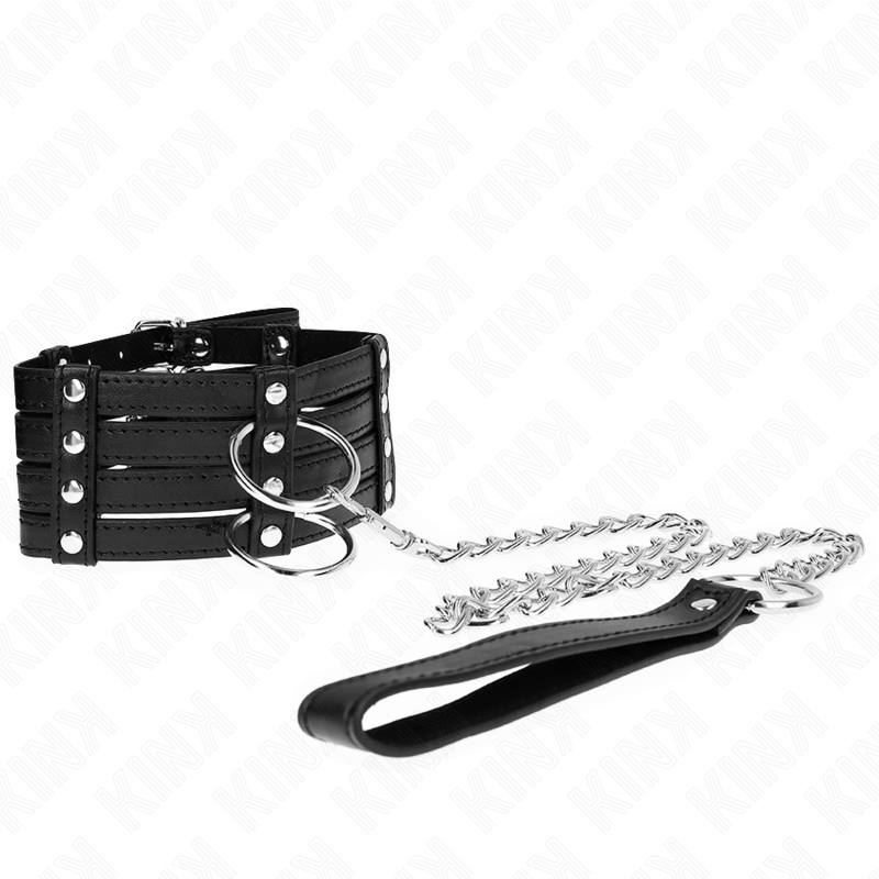 Kink – Halsband im Sub-Style mit Leine, 65 cm