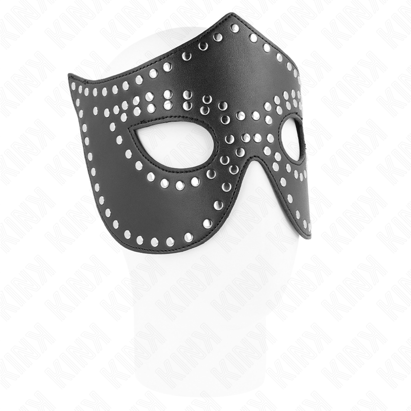 KINK – MASCHERA IN SIMILPELLE CON RIVETTI MODELLO 2 30 x 12 CM