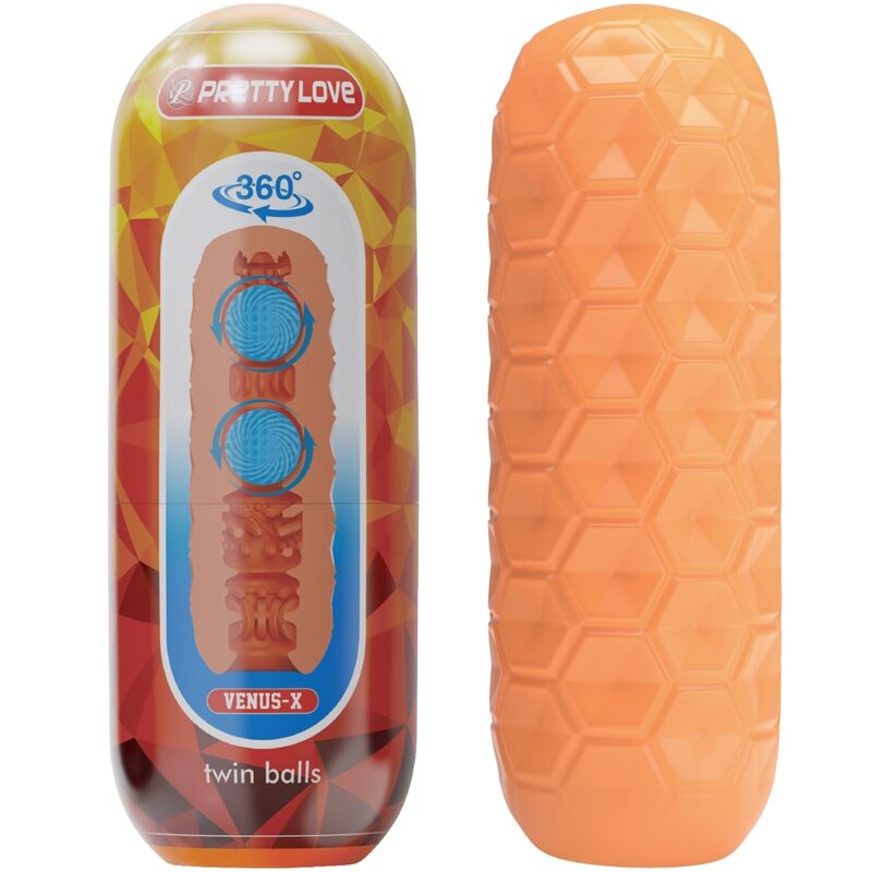 PRETTY LOVE – MASTURBATEUR POUR HOMME À DEUX BOULES
