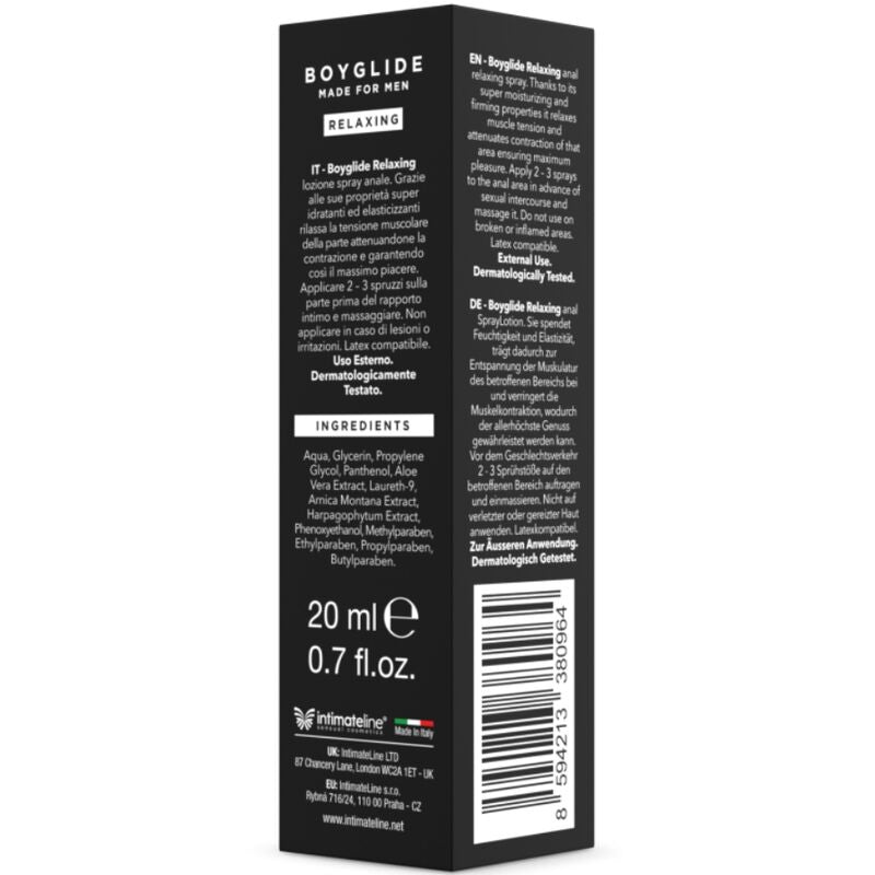 INTIMATELINE Boyglide Anal – entspannendes Analspray, 20 ml
