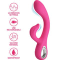 PRETTY LOVE – VIBRATEUR FRITZ RABBIT 12 VIBRATIONS ROSE