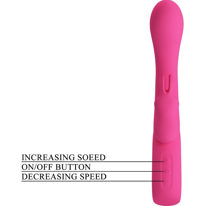 PRETTY LOVE – VIBRATEUR NOVAK RABBIT 12 VIBRATIONS ROSE
