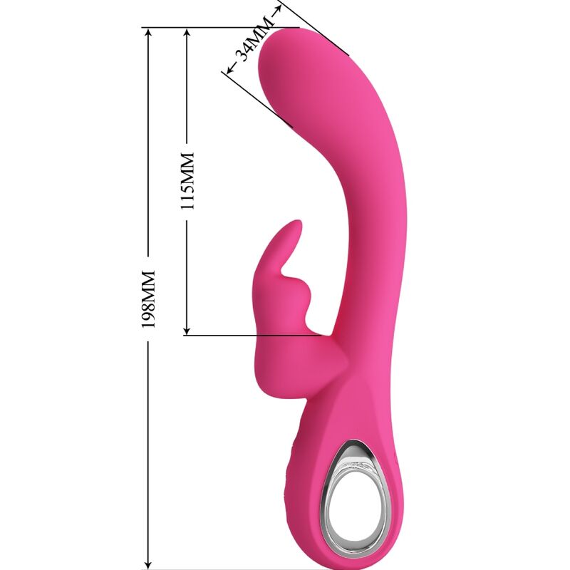 PRETTY LOVE – VIBRATEUR NOVAK RABBIT 12 VIBRATIONS ROSE