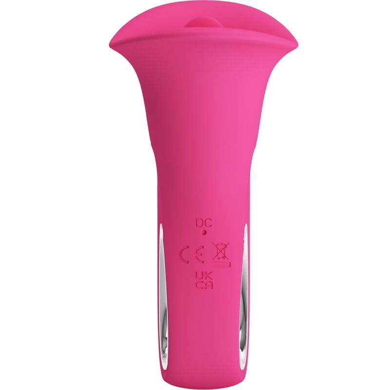 PRETTY LOVE – CLYDE VIBRATEUR ORAL LANGUE VIBRANTE 12 VIBRATIONS ROSE