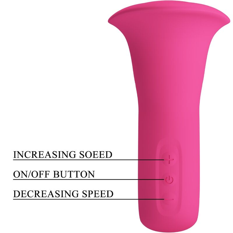 PRETTY LOVE – CLYDE VIBRATEUR ORAL LANGUE VIBRANTE 12 VIBRATIONS ROSE
