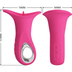 PRETTY LOVE – CLYDE VIBRATEUR ORAL LANGUE VIBRANTE 12 VIBRATIONS ROSE