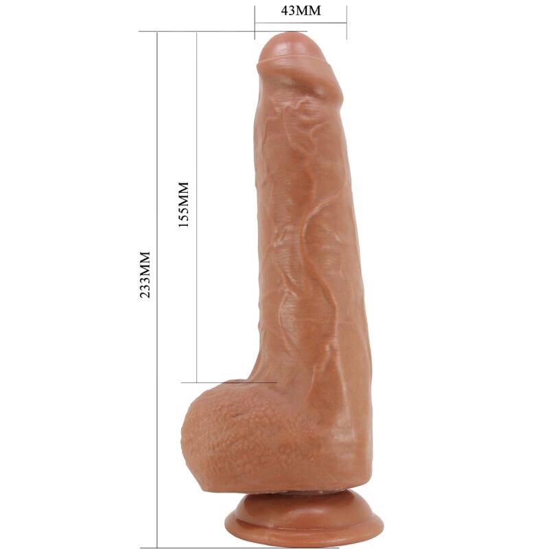 PRETTY LOVE – Draco Realistischer Dildo, 23 cm, Fleischfarben