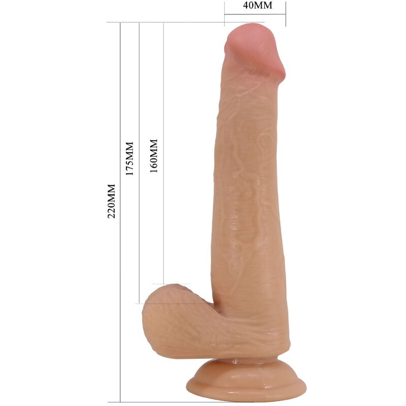 PRETTY LOVE – Grosser realistischer Dildo, 22 cm