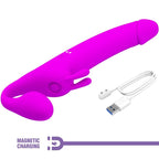 PRETTY LOVE Zanini – Strapless Strap-on mit Vibration, lila