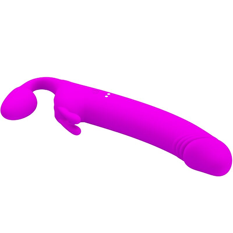 PRETTY LOVE Zanini – Strapless Strap-on mit Vibration, lila