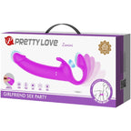 PRETTY LOVE Zanini – Strapless Strap-on mit Vibration, lila