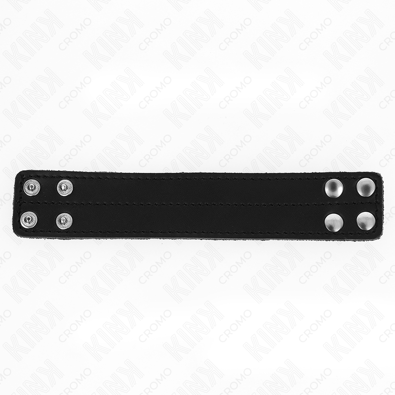 Kink – Penisring aus Leder mit Druckverschluss, 18,5 x 3,3 cm