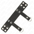 KINK – ANELLO PER PENE CON ANELLI A FORMA DI "D" 18,5 X 3,3 CM
