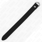 KINK – LEATHER PENIS RING WITH PRESSURE CLOSURE 22 X 2 CM