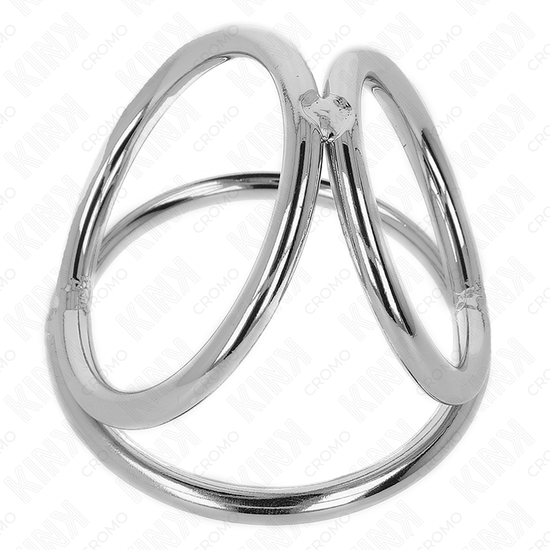 Kink – Dreifach-Chrom-Penisring, 3,2–4,5 cm