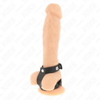 KINK – ANELLO PER PENE REGOLABILE IN PELLE DOPPIA