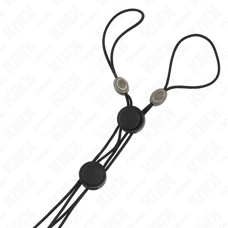 Kink – Schwarze Detail-Nippelklammern mit Gummiband