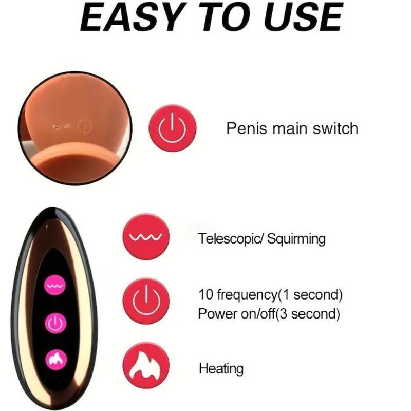 ARMONY – Realistischer Vibrator mit Rotation und Fernbedienung