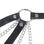 SUBBLIME – Punk-Bondage-Gürtel mit Metallschnalle, Schwarz