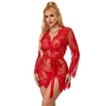 SUBBLIME – LACE NIGHTGOWN + THONG RED