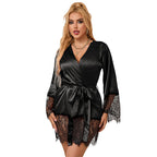 SUBBLIME – PYJAMA DENTELLE ÉLÉGANT + STRING NOIR