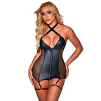 SUBBLIME – ABITO SEXY IN RETE PELLE NERO
