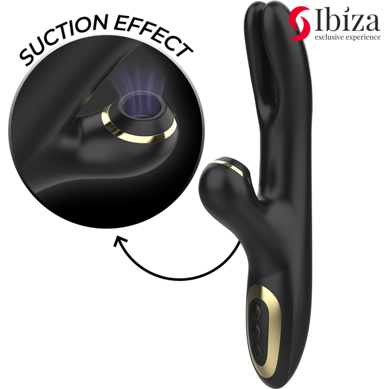 Ibiza Double Clamping – Dual-vibrator clamp, black