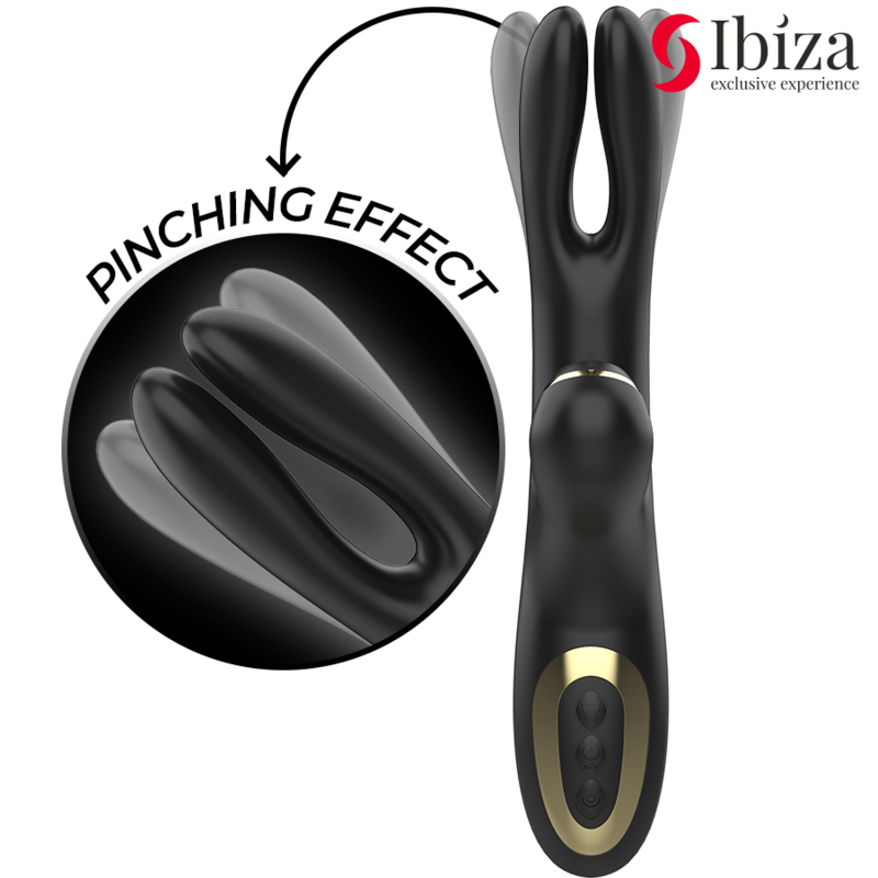 Ibiza Double Clamping – Dual-vibrator clamp, black