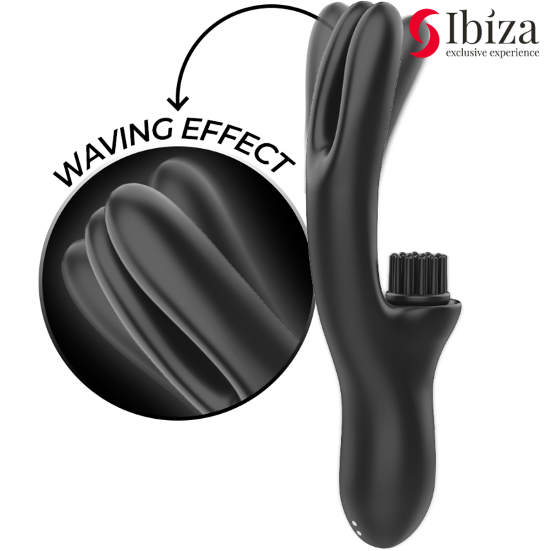 Ibiza Hi-Tech Rabbit Brushing – Clitoral and double-wave vibrator