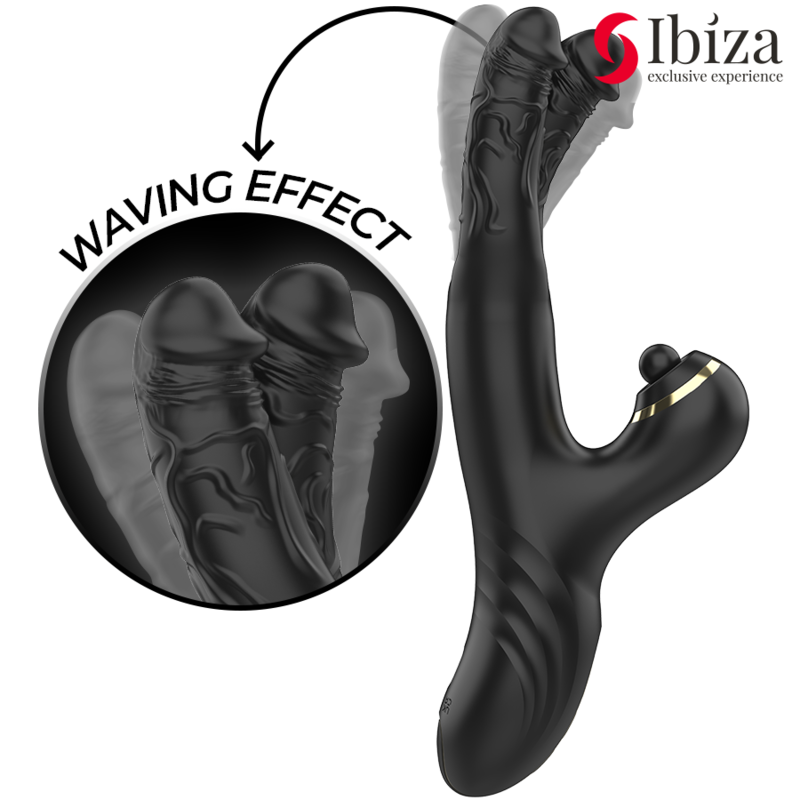 Ibiza Two Dragons – Double vibrator, black