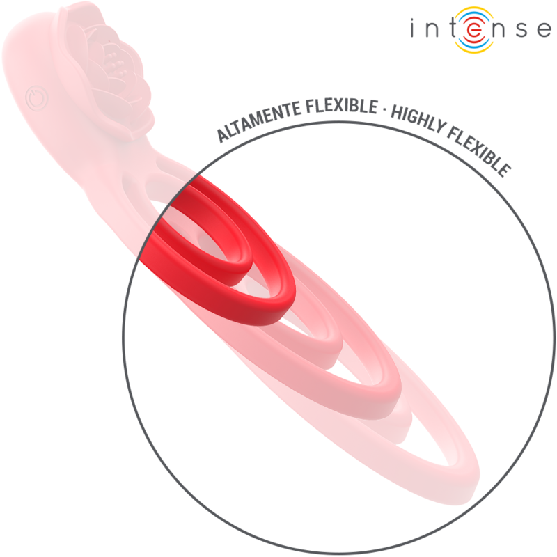 INTENSE – GAIL STIMOLATORE ROSE 10 VIBRAZIONI ROSSO TELECOMANDO