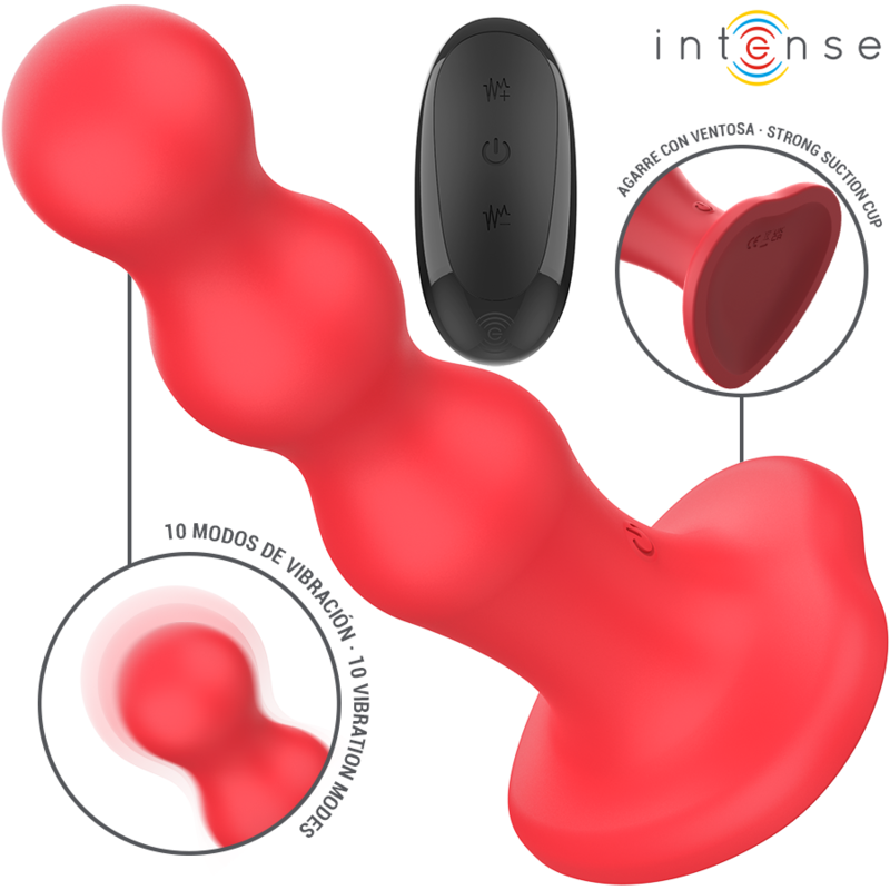 INTENSE – CODY VIBRATORE CON VENTOSA TELECOMANDO ROSSO