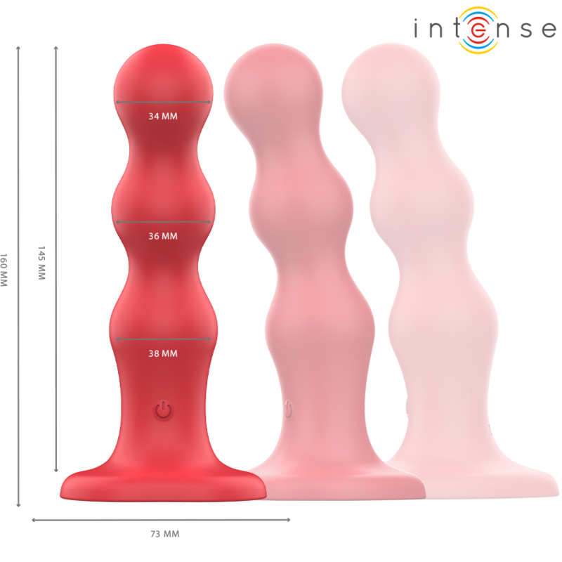 INTENSE – CODY VIBRATORE CON VENTOSA TELECOMANDO ROSSO