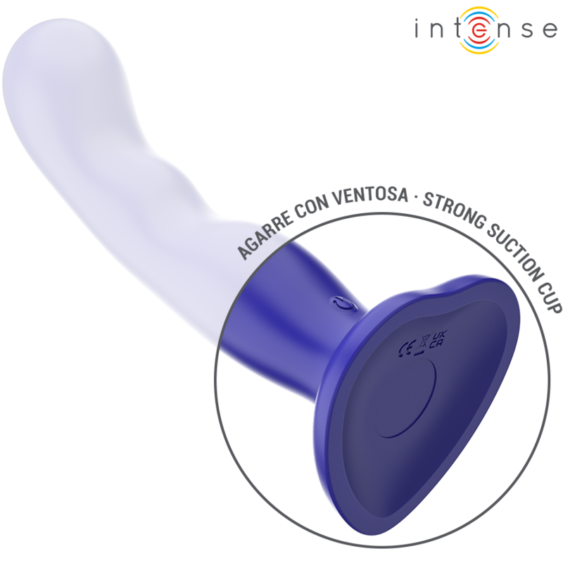 INTENSE – VIBRATORE SHORTY CON VENTOSA TELECOMANDO BLU