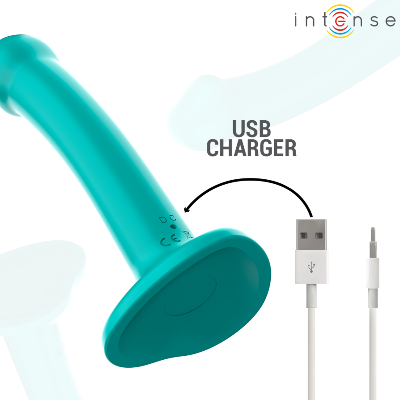 Intense Katie – Vibrator mit Saugnapf und Fernbedienung, blau