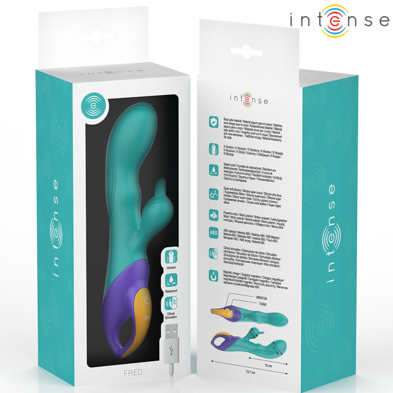 INTENSE – FRED RABBIT VIBRATOR BLUE