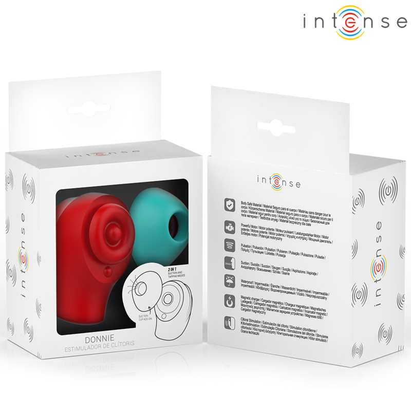 INTENSE – DONNIE STIMOLATORE CLITORIDEO ROSSO/VERDE