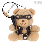 FETISH SUBMISSIVE REBEL TOYS – Ted BDSM-Teddybär mit Peitsche und Maske