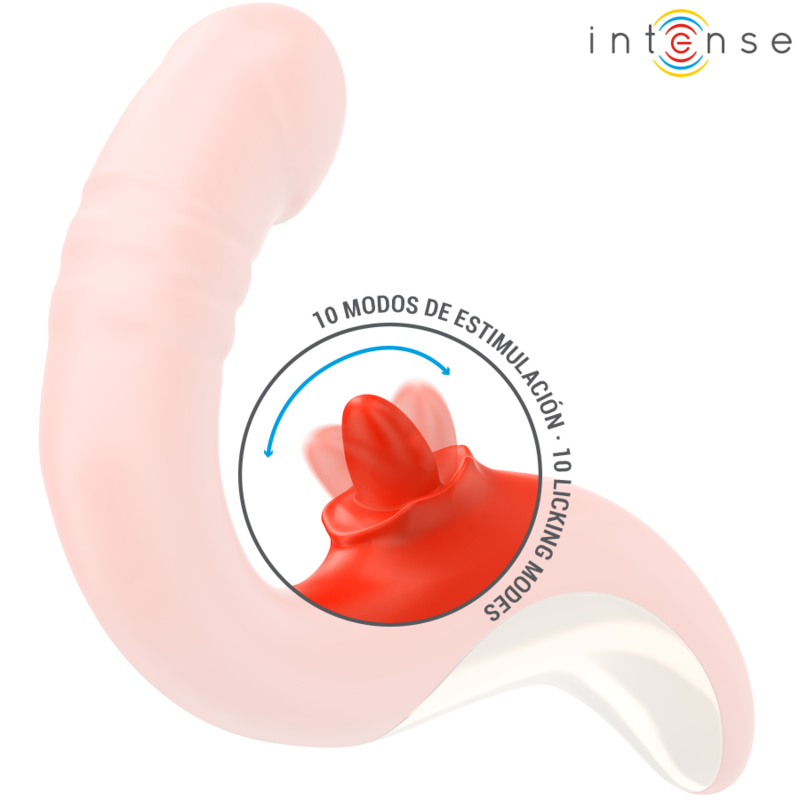 INTENSE – VIBRATEUR ET STIMULATEUR PAULINA EN FORME DE U ROUGE