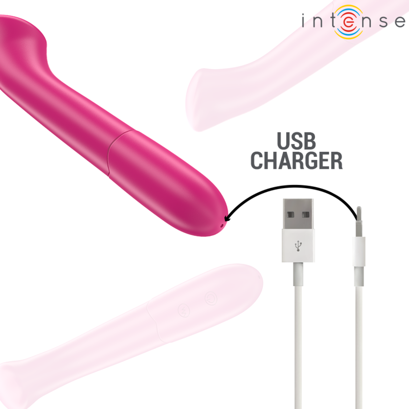 INTENSE – VIBRATORE PATY 19 CM FLESSIBILE 10 VIBRAZIONI MODELLO 2 ROSA
