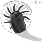 INTENSE – MABEL ANNEAU VIBRANT 10 VIBRATIONS AVEC STIMULATEUR DE CLITORIS NOIR